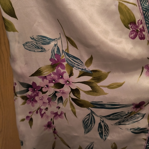 Oscar de la Renta pink label xl kimono style bathrobe - Picture 6 of 10